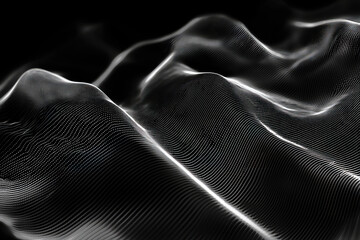 Particle dynamic wave background. Abstract background.
