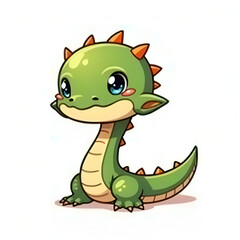 Fototapeta premium Cute Snake Chibi Character
