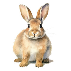 Obraz premium watercolor Rabbit isolated white background