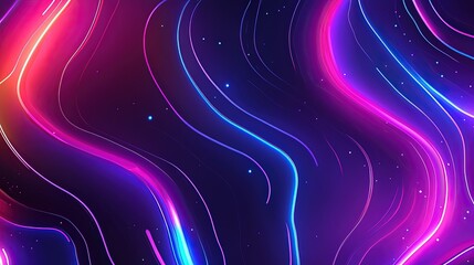Obraz premium line neon effect abstract background