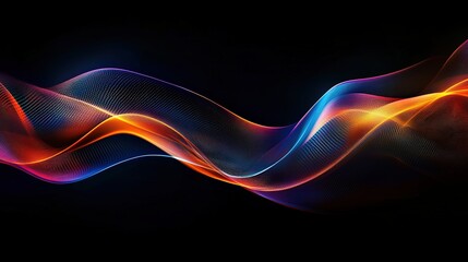 line neon effect abstract background