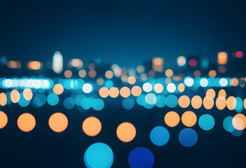 Cityscape Blurring Lights Abstract Background
