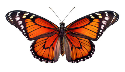 Fototapeta premium Closeup of Butterfly with Open Wings. 