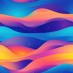 Fototapeta premium Colorful Abstract Wave Pattern Background