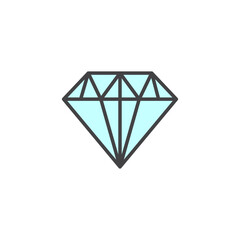 Diamond icon in colored version