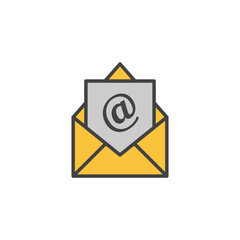 Email icon in colored version