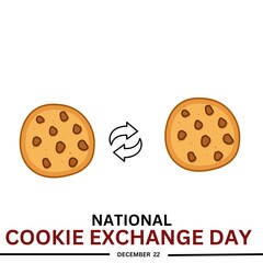 National cookie exchange day on 22 December. vector illustration