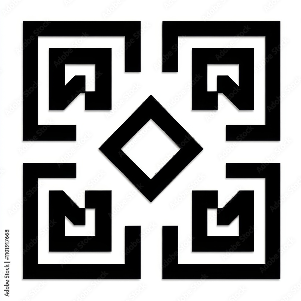 Poster a contemporary seamless geometric design..an abstract texture featuring modern interwoven lines..a p