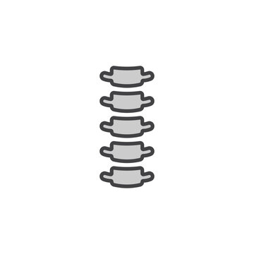 recommend clip art: Spine icon in colored version