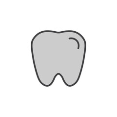 Tooth icon in colored version