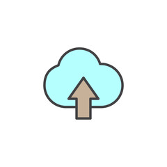 Upload to Cloud icon in colored version