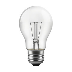 light bulb isolated on transparent background cutout