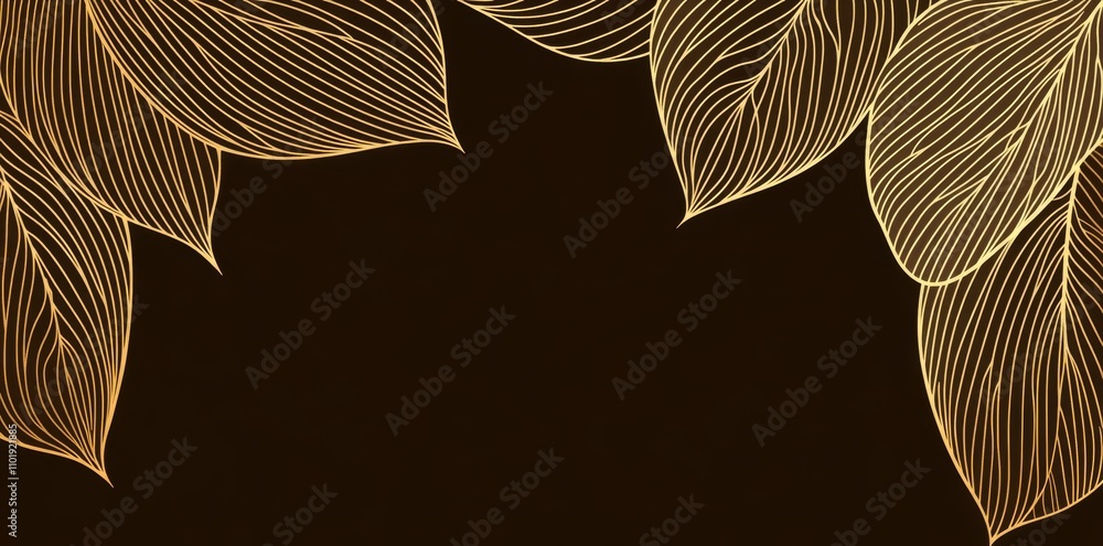 Poster elegant and seamless floral design..a wavy, modern abstract backdrop..stylish, modern linear monochr
