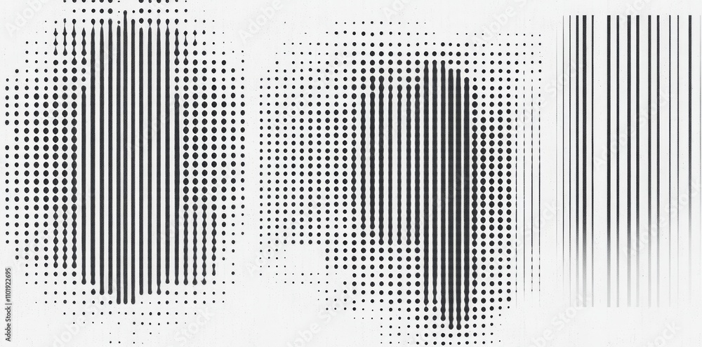 Poster modern background featuring a dotwork pattern with black noise stipple dots..abstract noise dotwork 