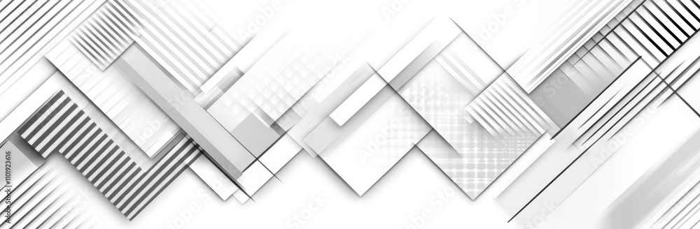 Aufkleber a white square pattern. a minimalist white silver geometric background suitable for business present