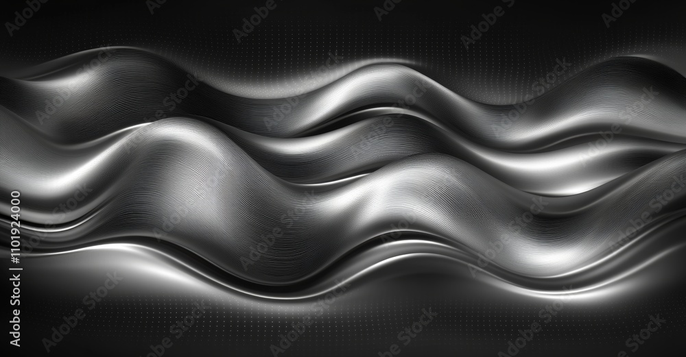 Aufkleber a modern design featuring an abstract pattern of wavy, distorted stripes. this design creates an opt