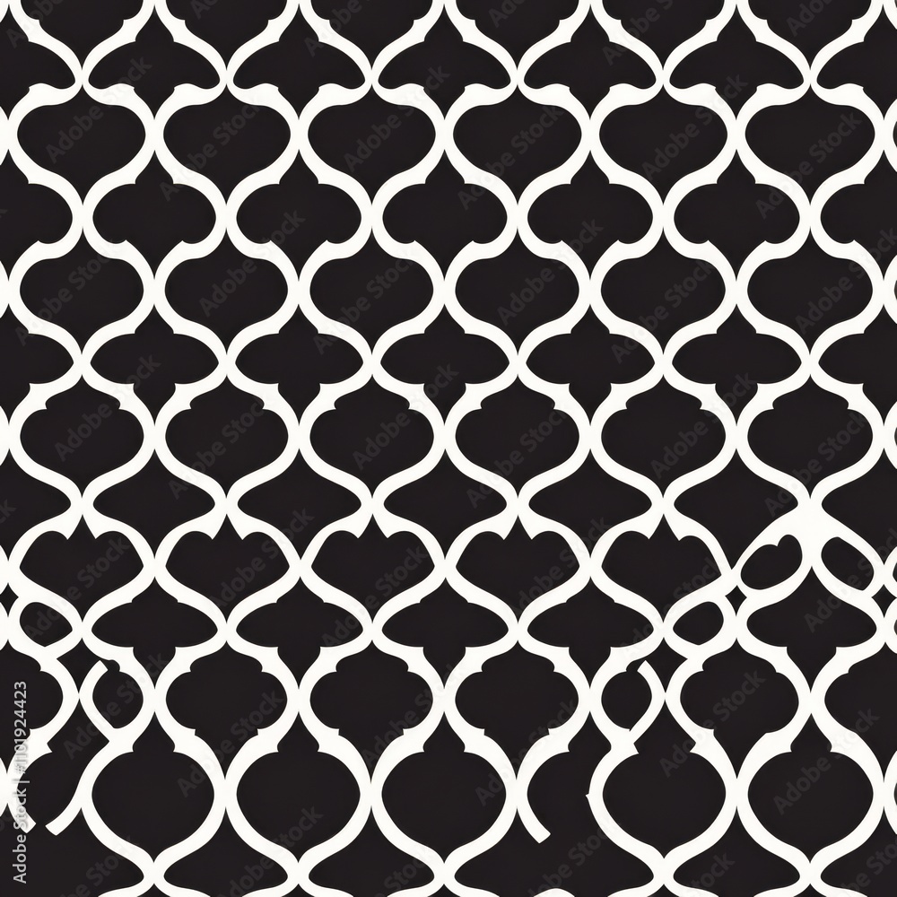 Poster geometric wave pattern seamlessly interacts. an endless texture of elegance. monochrome ripple creat