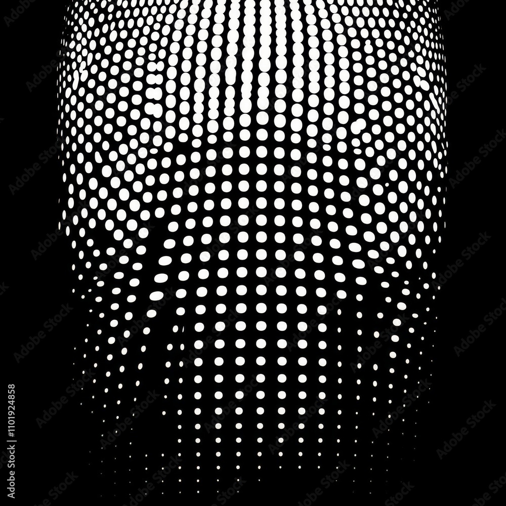 Poster a seamless wavy array of dots pattern suitable for print or digital applications. this high-quality 