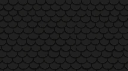 Concrete polished wall background featuring tiles, incorporating fish scale patterns and futuristic 3D blocks. A 3D render showcasing a concrete polished wall with tiles, including fish scale design