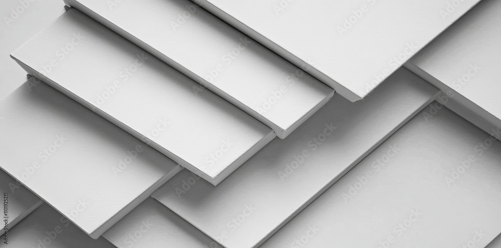 Poster low poly random tiles in white color. abstract geometric pattern background featuring medium-sized t