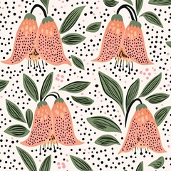 Vintage floral background featuring small yellow flowers on an ivory backdrop. A seamless pattern suitable for design and fashion prints in a ditsy style. Modern stock illustration incorporating