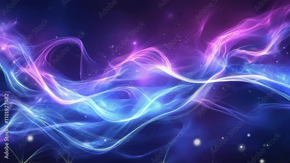 Sticker mesmerizing seamless looped abstract wave background