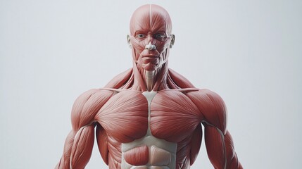 anatomy model of human muscles for education and physical training with scientific analysis and visualization.






