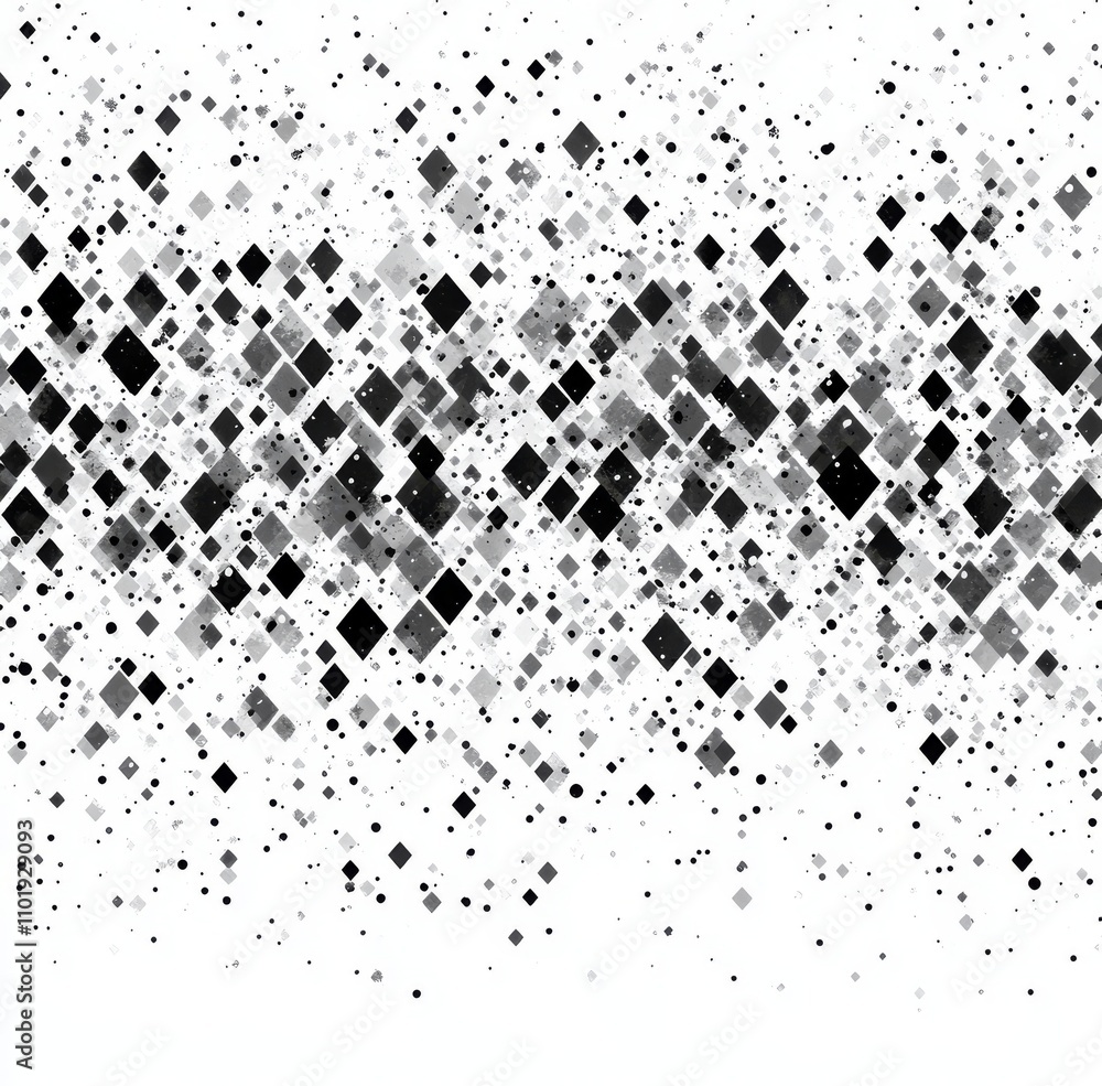 Poster black, gray, seamless, lined, triangle, abstract pattern.black and gray seamless lined triangular ab