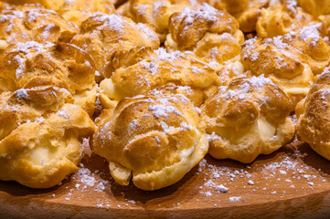 Baking pudding cookies in the oven