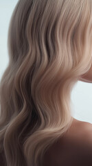 Fototapeta premium Close-up of blonde hair