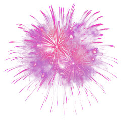 Obraz premium A fireworks celebration lighting up the night sky during a festive holiday event, PNG, isolated on transparent background