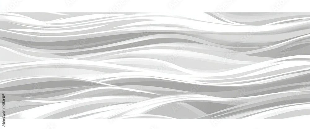 Poster abstract background featuring modern white minimal seamless wavy lines.