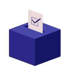 Vote Ballot Box Illustration