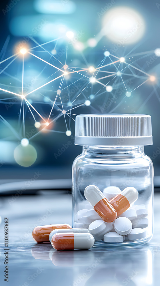 Aufkleber personalized medication insights healthcare setting digital visualization innovative technology clos