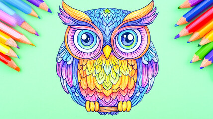 printable owl mandala design is ideal for coloring activities, tattoo inspiration, and art printing