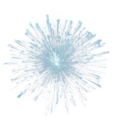 Obraz premium Colorful fireworks element PNG transparent