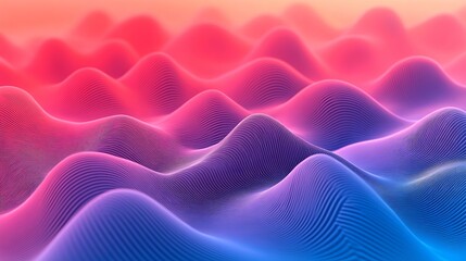 Obraz premium A flowing background of abstract blue and pink particles.Abstract blue and pink particles moving in the background.A background featuring flowing abstract blue and pink particles.Flowing abstract