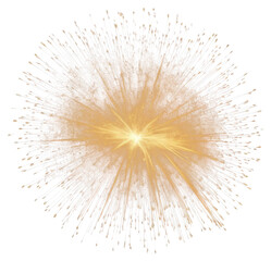 Obraz premium Colorful fireworks element PNG transparent