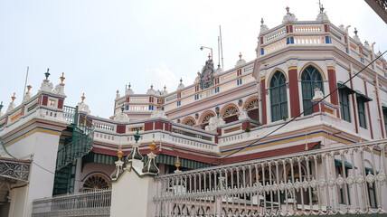India, Tamil Nadu, Kanadukathan Palace or Chettinad Palace, Traditional Palace of Tamil Nadu, 20th Century Mansions Built by Chettiars, a prosperous financial community of Kanadukathan.