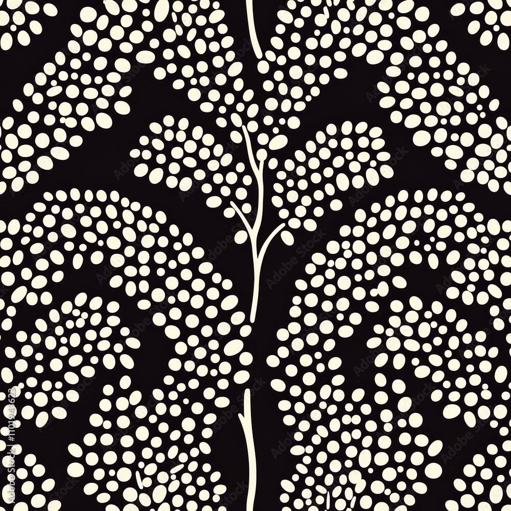 Poster abstract geometric pattern featuring chevrons in black and cream..a design showcasing geometric shap