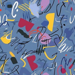 Abstract Colorful Geometric Pattern Design