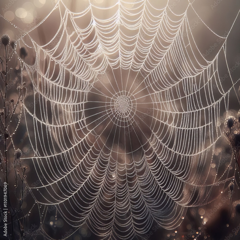Canvas Prints gossamer web