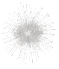 Fototapeta premium Colorful fireworks element PNG transparent