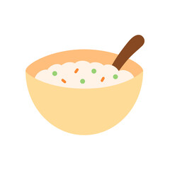 Baby food bowl with vegetables. Healthcare, child care, nutrition concepts. Flat vector design isolated illustrations.