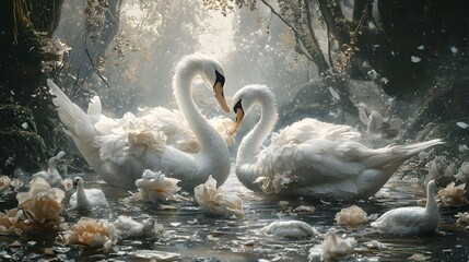 This sentence captures the essence of the image by focusing on the key elements: