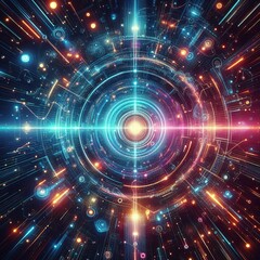 Neon Lights A neon lights background adding a futuristic and hig