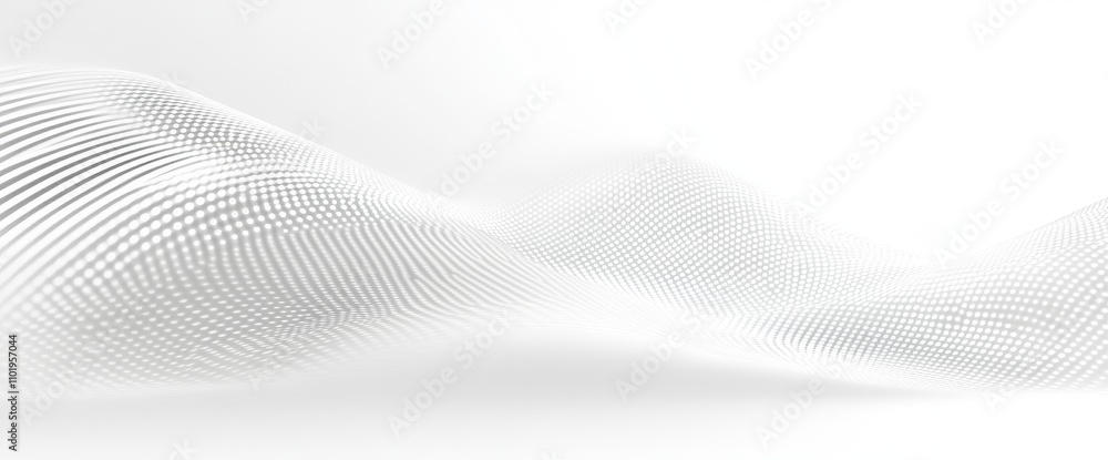 Poster a contemporary design with a 3d abstract black and white background containing a dot pattern, highli