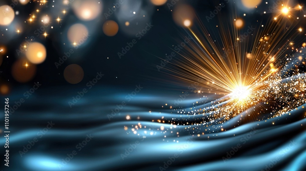Poster vibrant fireworks explode across the night sky casting a dazzling display of light and color that fi