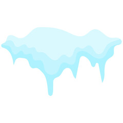 Snowballs and snowdrifts set. Winter decoration element. Snowy elements on winter background.