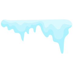 Snowballs and snowdrifts set. Winter decoration element. Snowy elements on winter background.